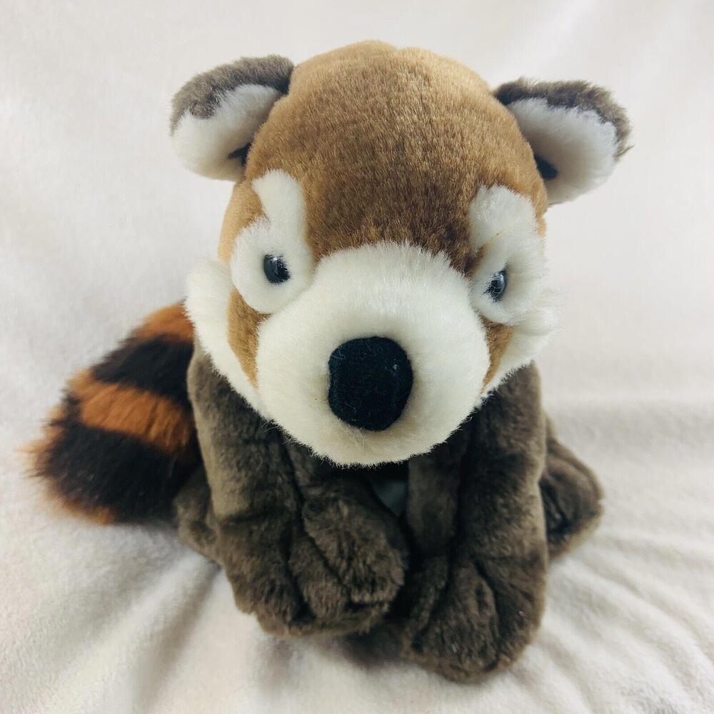 K & M International Red Panda 10” Plush Stuffed Animal Striped Tail 2007 VGC